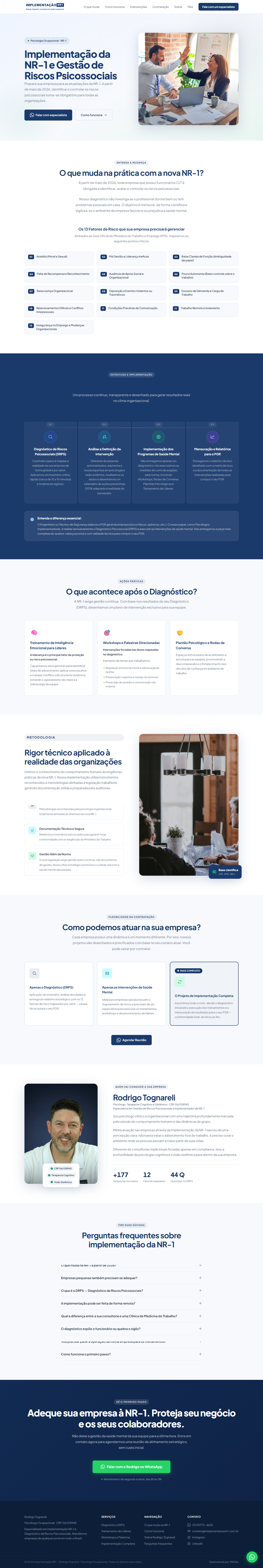  Print do site de implementação da NR-1