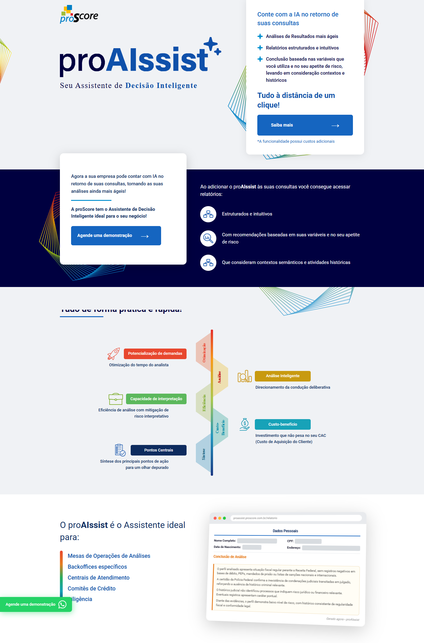 Print do site proaissist da Proscore